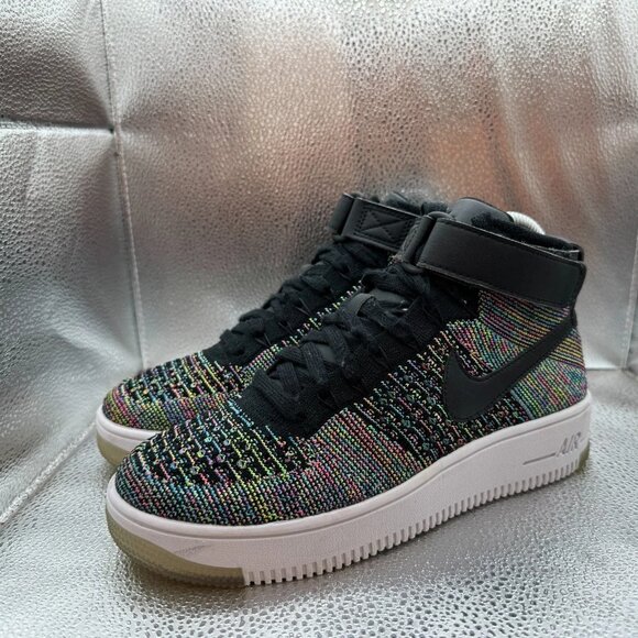 Size 6Y Nike AF1 Ultra Flyknit Mid (GS) ids Multicolor Athletic Shoes 862824-600 - Picture 5 of 10